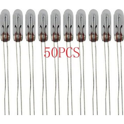 50pcs/lot 5mm Clear 12V Mini Grain of Wheat / Rice Bulbs color:oem amber blue Automotive instrument light bulb T5-12V 1.4W