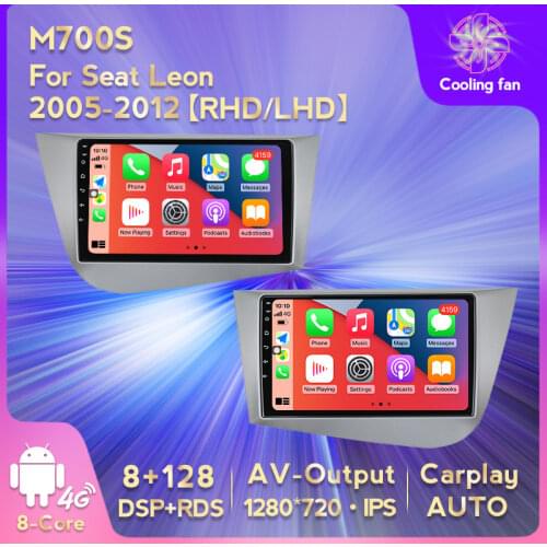 MEKEDE GPS Android 10 4G LTE DSP Car radio player For Seat Leon MK2 2007 2008 2005-2012 audio navigation 2 din bluetooth wifi