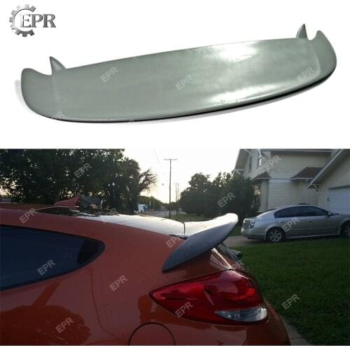 FRP Roof Wing Lip For Hyundai Veloster Turbo D Style Fiberglass Rear Spoiler Body Kit Tuning Trim Accessories For Veloster