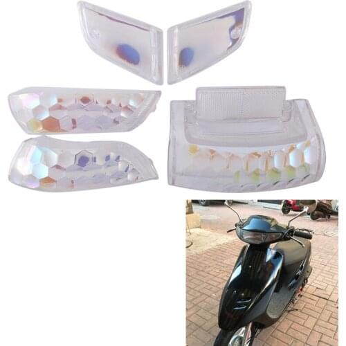 Motorcycle Front Turn Signal Shell Rear Brake Lamp Cover Rear Tail Lamp Cover for Honda DIO50 AF17 AF18 AF25