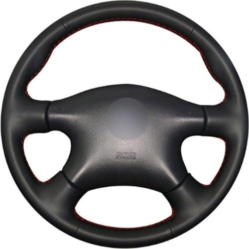 DIY Sewing-on PU Leather Steering Wheel Cover Exact Fit For Nissan Almera N16 Pathfinder Primera X-Trail 2001-2006