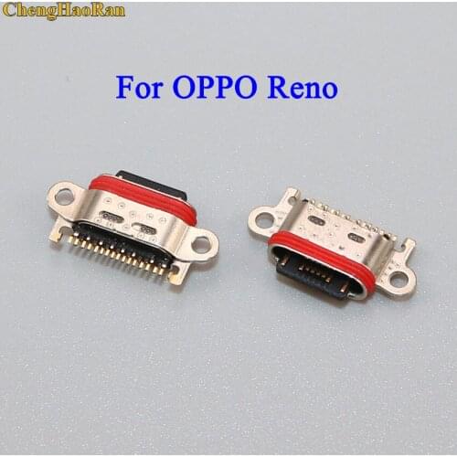 ChengHaoRan 1pcs For OPPO Reno Charger Connector Parts Replacement Repair Spare Parts USB Dock Charging Port For OPPO Reno