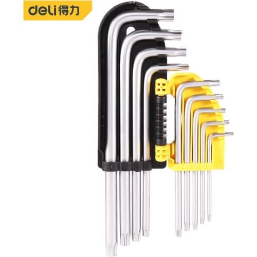 Deli Torx L Shape Allen Key Hexagon Wrench Spanner Set Metric Plum Inside Screwdriver Allen Key Multitools Household Repair Tool