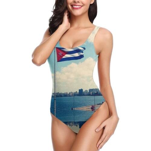 Cuban Flag sexy Bikinis Women Swimsuit Low Waist Swimsuit Women SPA bathing suit SwimSuit M3