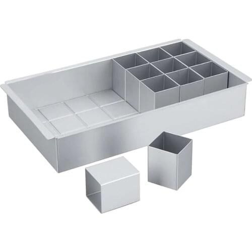 HOT-Kitchen Rectangle Aluminum Alloy Movable Type Alphanumeric Puzzle Movable Type Baking Cake Mold Number Tins Mould
