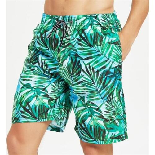 Men Swimwear Swim Shorts Trunks Quick Dry Summer Printed Beach Board Shorts M-4XL Plus Size Mens Short Beach Wear