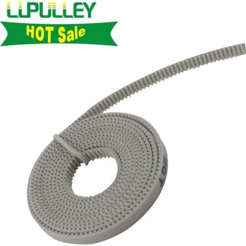 LUPULLEY GT2 Open Timing Belt 1M/2M/3M/4M/5M/6M/7M/8M/9M/10M Pitch Length 6mm/10mm Width White PU 2GT-6mm Open Timing Belt