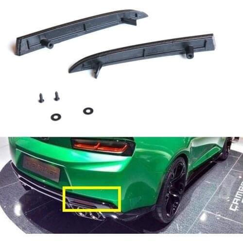 1 Pair Rear Bumper Reflector Strip Cover for Camaro 6-generation 16-20 Car Exterior Accessories Decoration Car styling