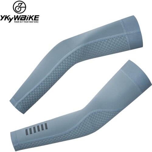 YKYWBIKE Cycling Sleeve Outdoor Sports Arm Sleeve Sun Protection UV Arm breathable Fabric Running Cycling Arm Warmers 7 color