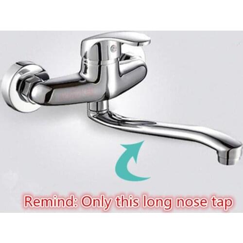Faucet For Bathroom Long Nose Outlet Shower Faucet Kitchen Faucets Accessories Stainless Steel 360 Rotate Bath Accessory ORR