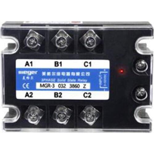 SSR 60A 80A 100A 120A Three Phase Solid State Relay Module input 3-32VDC output 24-380VAC DC-AC Normally open Solid State Relay