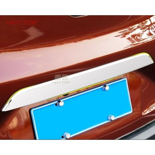 Car Styling Stainless Steel Rear Tailgate Trunk Lid Cover Trim FIT For Honda CRV 2017 2018 Car Decoration