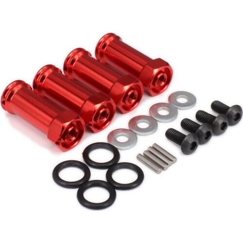 Wheel Hex Hub M12 12mm, M30 30mm Extension Adapter x 4 Longer Combiner Coupler Aluminum For 1/10 RC Car Upgraded Parts HSP SCX10
