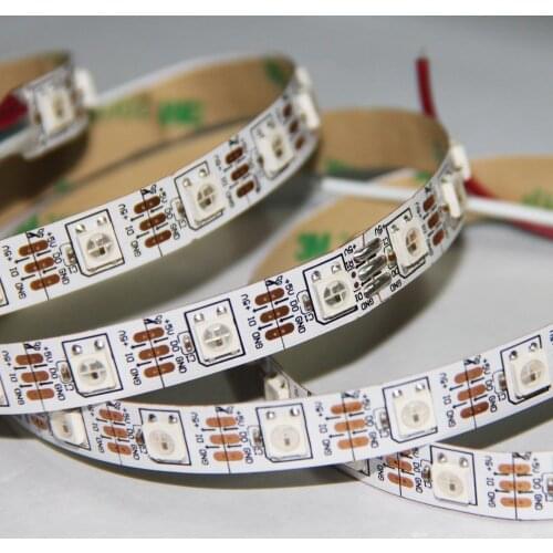 4M waterproof ip22 Pixel LED Strip Light WS2812B WS2811 DC5V 60leds 60pcs IC built-in RGB digital led ribbon 5050 SMD