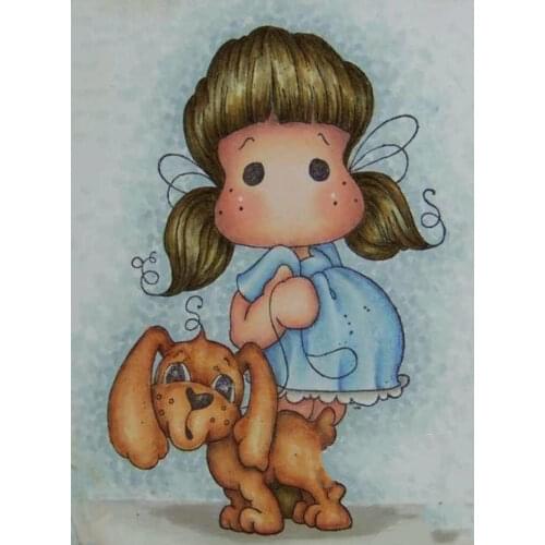 Yulan Gog Girl Transparent Silicone Rubber Stamp and metal die Sheet Cling Scrapbooking DIY Cute Pattern Photo Album Stamp