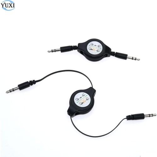 YuXi 3.5mm Telescopic Aux Audio Cable Jack Male To Male Retractable Aux Auxiliary Audio Cable Cord