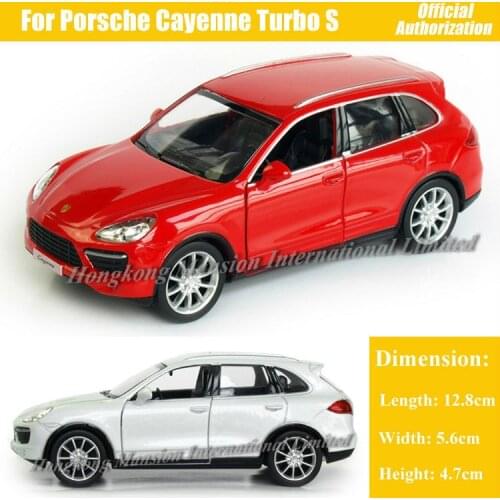 1:36 Scale Licensed Diecast Alloy Metal Collectible Collection Car Model For ThePorsche Cayenne Turbo S Pull Back Toys