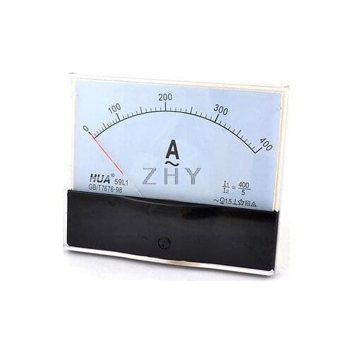 120mm x 100mm Rectangle Analog Ammeter Panel Meter 59L1 AC 1A 2A 3A 5A 10A 15A 20A 30A 50A 100A