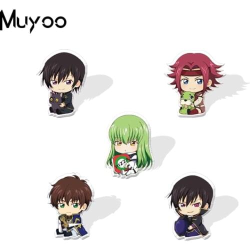 New Kawaii Cartoon Code Geass Game Characters Epoxy Badge Handcraft Acrylic Lapel Pins