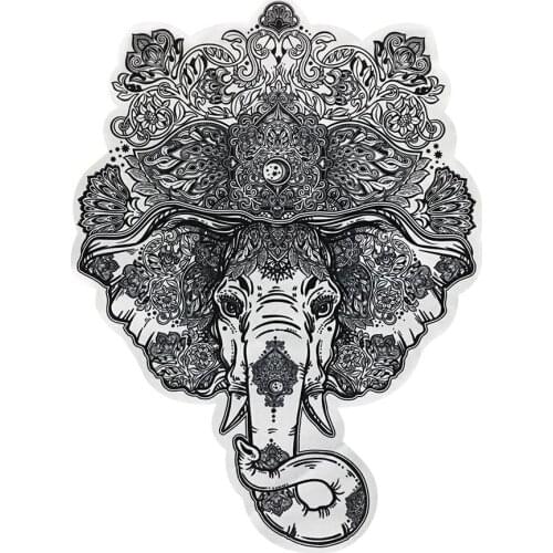 Oversized Embroidered Cool Printing Elephant Sew on Patches Applique for Clothes Flower Animal Patch