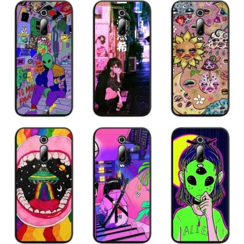 Indie Aesthetic Phone Case For Redmi 9A 9 8A 7 6 6A Note 9 8 8T Pro Max K20 K30 Pro