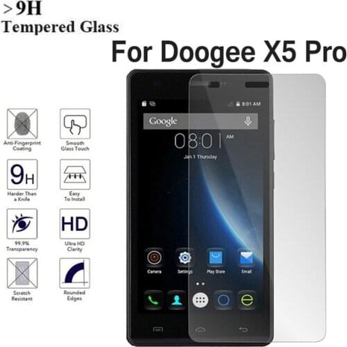 Doogee X5 PRO Tempered Glass Original 9H High Quality Protective Film Explosion-proof Screen Protector for Doogee X5