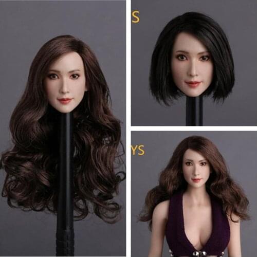 1:6 scale female figure doll pretty girl Head Sculpt for 12" action figure doll accessories.without body & clothes A0778