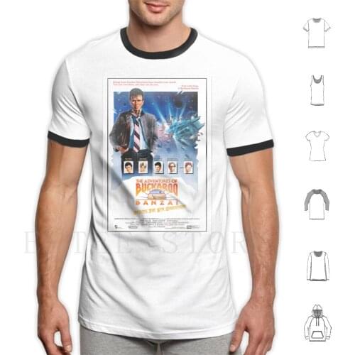 The Adventures Of Buckaroo Banzai ( 1984 ) T Shirt Diy Big Size 100% Cotton Movie Buckaroo Banzai Overthruster Lizardo