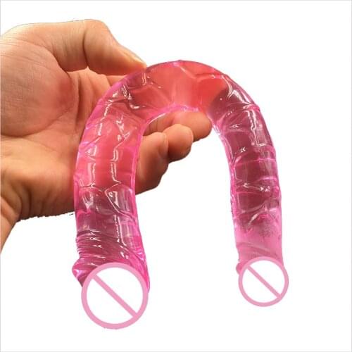 GaGu Double headed Dildo Realistic Penis Adult gay Toys Stimulate Vagina/Ass Long double ended Dildos for Woman&Lesbian sex toy