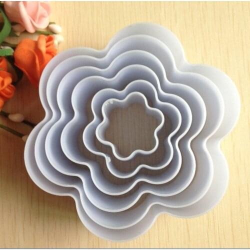 Hot Sale !Fruit Vegetable Cutting Mold Cake Pastry Tools Plum Flower Shaped Mould Double Cut Baking Cookies Free Shipping