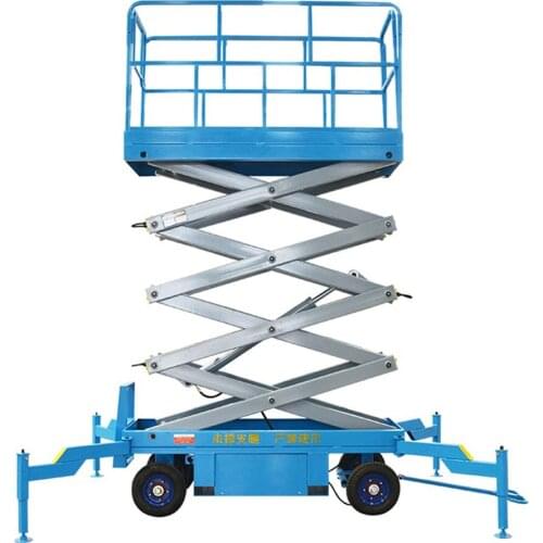 China Qiyun 10m 500kg 1000kg 1500kg 2000kg Mobile Hydraulic Trailer Scissor Lift Table Platform With CE ISO SGS TUV