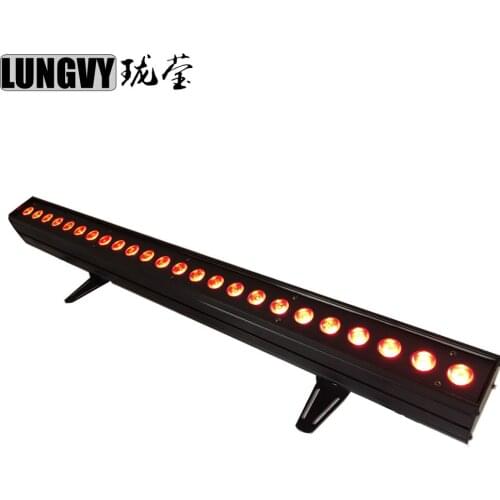Free Shipping Indoor 24x10w RGBW 4in1 Led Wall Washer Light Disco Wash Equipment DMX 512 Stage Lighting