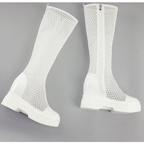 Summer boots womens boots 2020 new cool boots Baotou sandals interior gauze ventilation fashion thick soled net boots