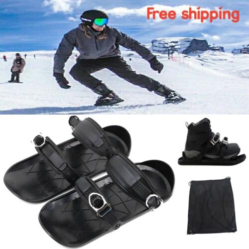 Mini Ski Skates Snow Shoes Mini Ski Skates for Snow The Short Skiboard Snowblades VIP Drop Shipping