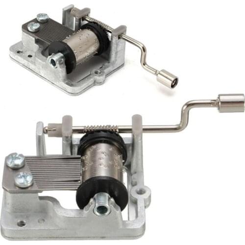 Mini Hand Cranking Music Movement Music Box Movement Play Set DIY Mechanical Music Box Hand Crank Music Box Home Decoration