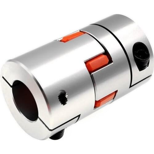 CNC Motor Jaw Shaft Couplers Flexible Spider Plum Shaft Coupling D20 L25 4mm 5mm 6mm 6.35mm 8mm 9mm 10mm Elastic Coupling