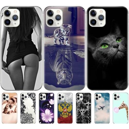 Soft Case For iphone 11 Case cover silicone phone cover for iphone 11 pro max eleven coque etui bumper full 360 protective