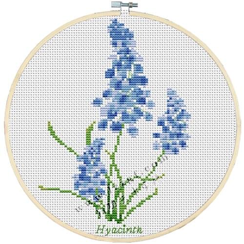 Everlasting Love Hyacinth Chinese Cross Stitch Kits Ecological Cotton Stamped Printed 14CT 11CT Gift Wedding Decoration For Home