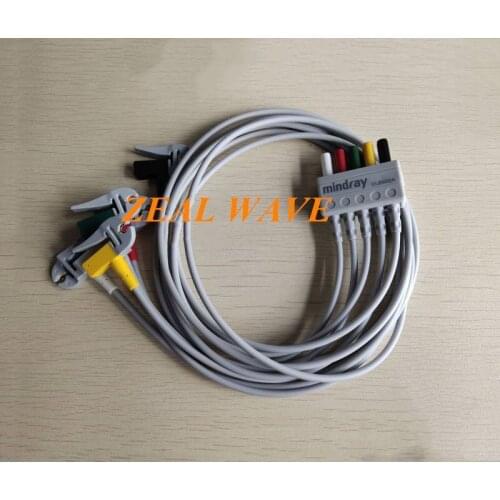 Mindray Original Genuine 5-lead Adult Pediatric Clip-Type Lead Wire EL6502A Lead Wire