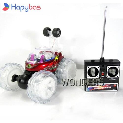 Rechargeable RC Stunt Car dump trucks Dancer RC tumble car 360 degree rotation with music