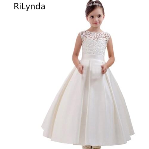 Flower Girl Dresses Holy Communion Dress White Blue Tulle Vestidos Pageant Dresses For Little Girls Ball Gown 2-14Y