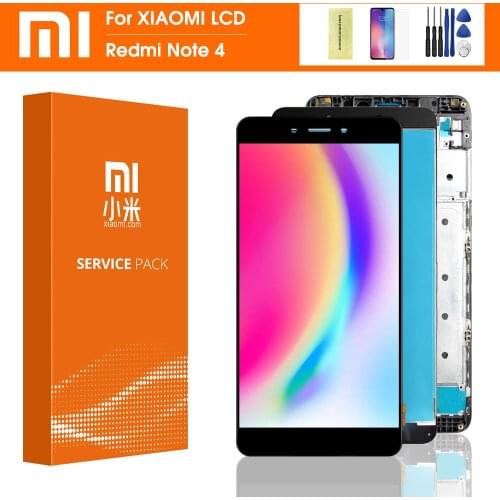 5.5 Inch For Xiaomi Redmi Note 4 LCD Touch Screen Digitizer Assembly For Redmi Note 4 lcd Display With Frame for MTK Helio X20