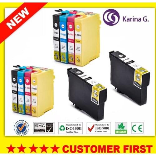 Compatible ink cartridge For Epson T126 T1261 to T1264 suit for stylus NX330 430 Workforce 520 435 545 630 WF-3520 3530 etc