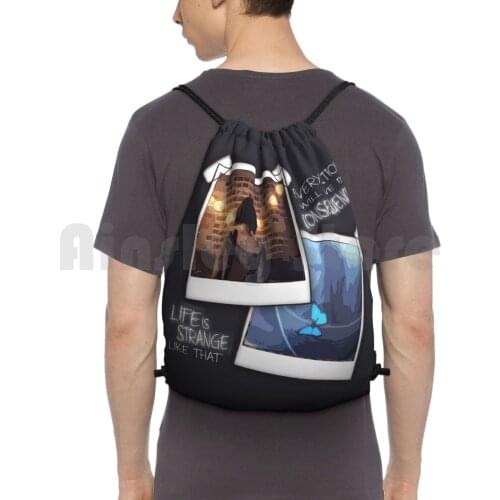Strange Like That Backpack Drawstring Bags Gym Bag Waterproof Life Is Strange Lis Dontnod Dontnod Entertainment Square