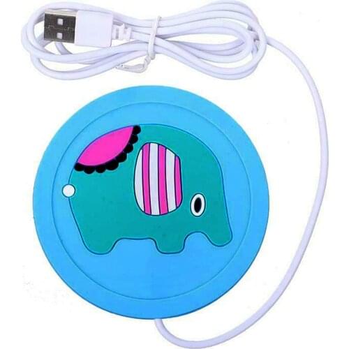 USB Power Suply Tea Coffee Cup Mug Warmer Heating Cup Mat Pad Coasters for Office pjop