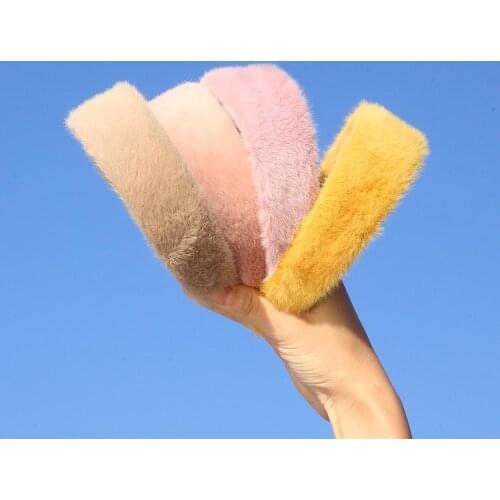 Winter Lamb Hairband Wide-Brimmed Plush Hairbands for Women Girls Hairbands Turban Headwear Fashion Hair Accessories