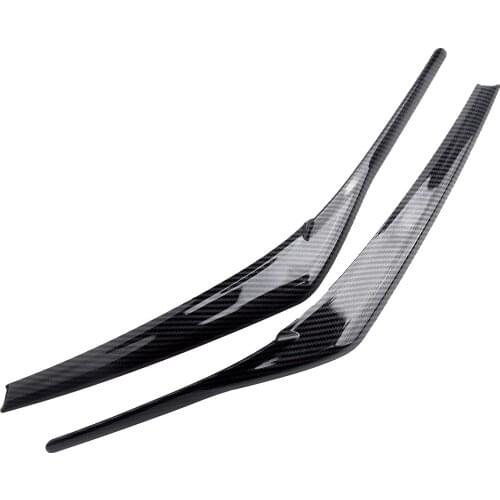 2pcs Headlight Eyebrow Eyelid Cover Trim Frame Fit For Toyota Camry SE XSE XLE L LE 2018 2019 2020