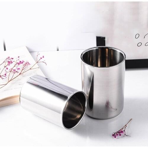 ​280/ 430ml Water Cup Double Wall Stainless Steel Durable Drinking Cup Beer Coffee Tea Mug Outdoor Camping Travel Drinkware
