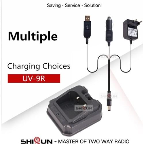 Car USB Battery Charger Cable UV-9R Charger for Baofeng UV-9R Plus RT6 UV-XR GT-3WP T57 BF-9700 BF-A58 UV-5S UV-5R WP Radios