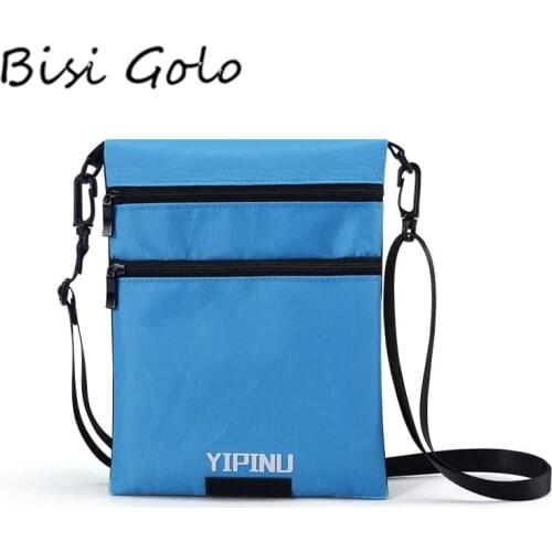 BISI GORO 2020 Multifunction Passport Package Double-sided Available ID Card Holders RFID Blocking Hang Neck Travel Wallet Bags